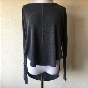 Lucky brand gray long sleeve thermal top
